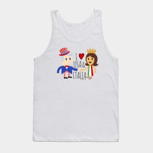 I LOVE USA & ITALIA Tank Top